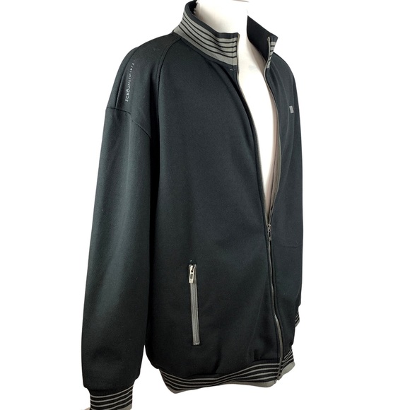 Ecko Unltd Echo Unlimited Black Zip Up Bomber Jacket size 3X - Picture 3 of 16